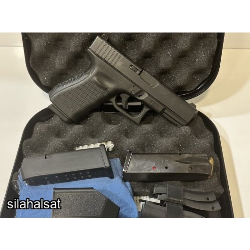 GLOCK 19 C GEN4 10 FISEK SIKILMADI COK TEMIZ FULL ORG.KUTULU TAŞIMA RUHSATLI