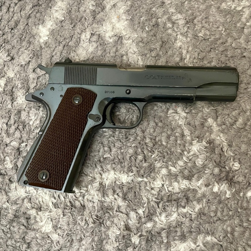 Colt 1911 Süper 38 Auto Nadir bulunan tertemiz tabanca