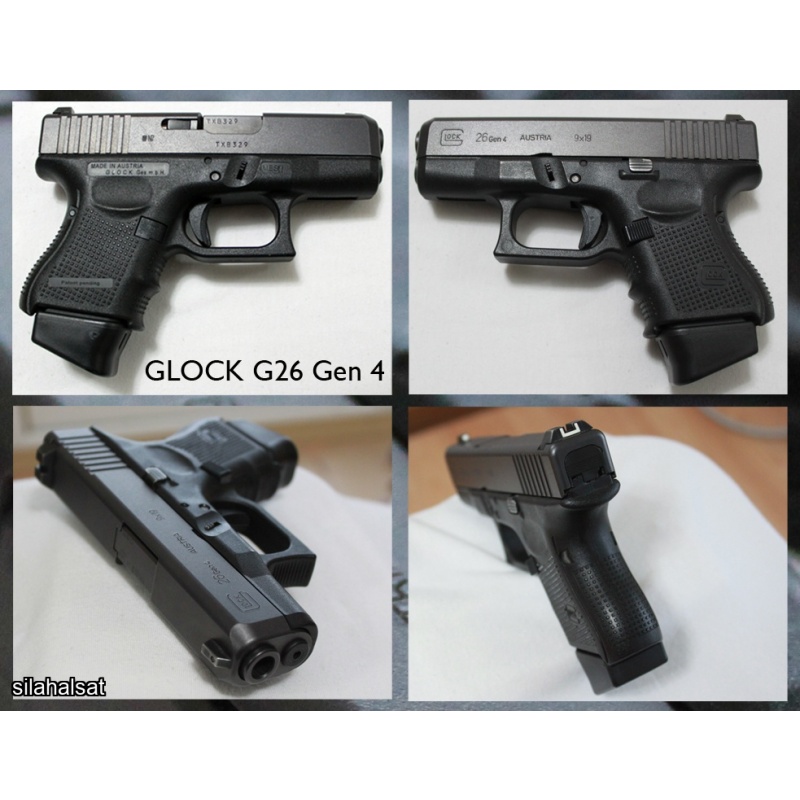 GLOCK G26 Gen 4 Sahibinden (3 şarjör+çanta+kılıf vs)