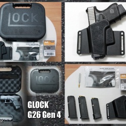 GLOCK G26 Gen 4 Sahibinden (3 şarjör+çanta+kılıf vs)