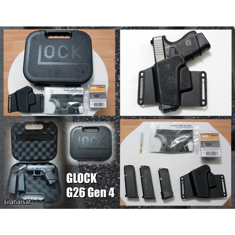 GLOCK G26 Gen 4 Sahibinden (3 şarjör+çanta+kılıf vs)