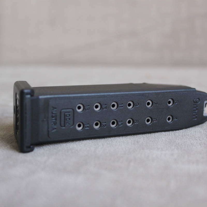 Orijinal GLOCK 9x19mm 15 Mermi Kapasiteli Çift Sıra Şarjör (G19,G17 ailesi,G26, G34, G45)