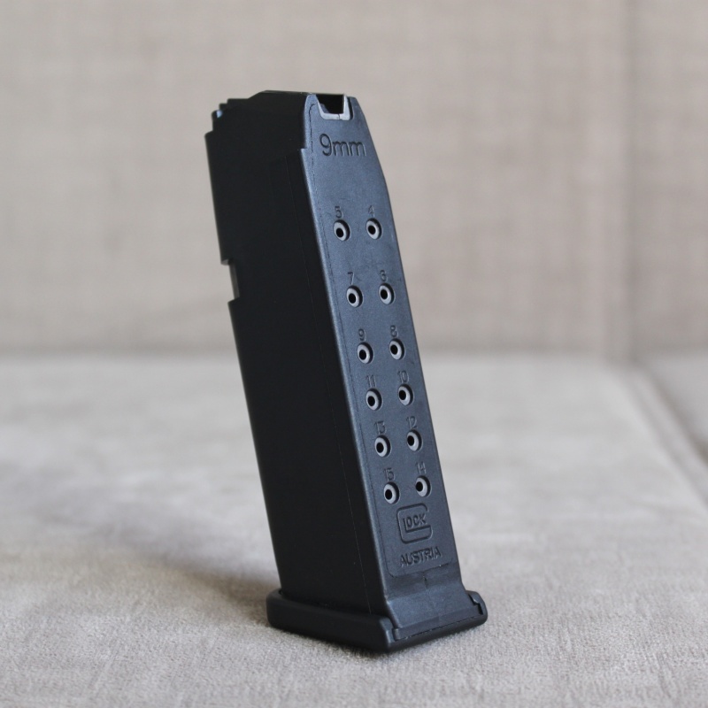 Orijinal GLOCK 9x19mm 15 Mermi Kapasiteli Çift Sıra Şarjör (G19,G17 ailesi,G26, G34, G45)