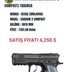 SIFIR 9x19 MM (CZ SHADOW 2) TABANCA