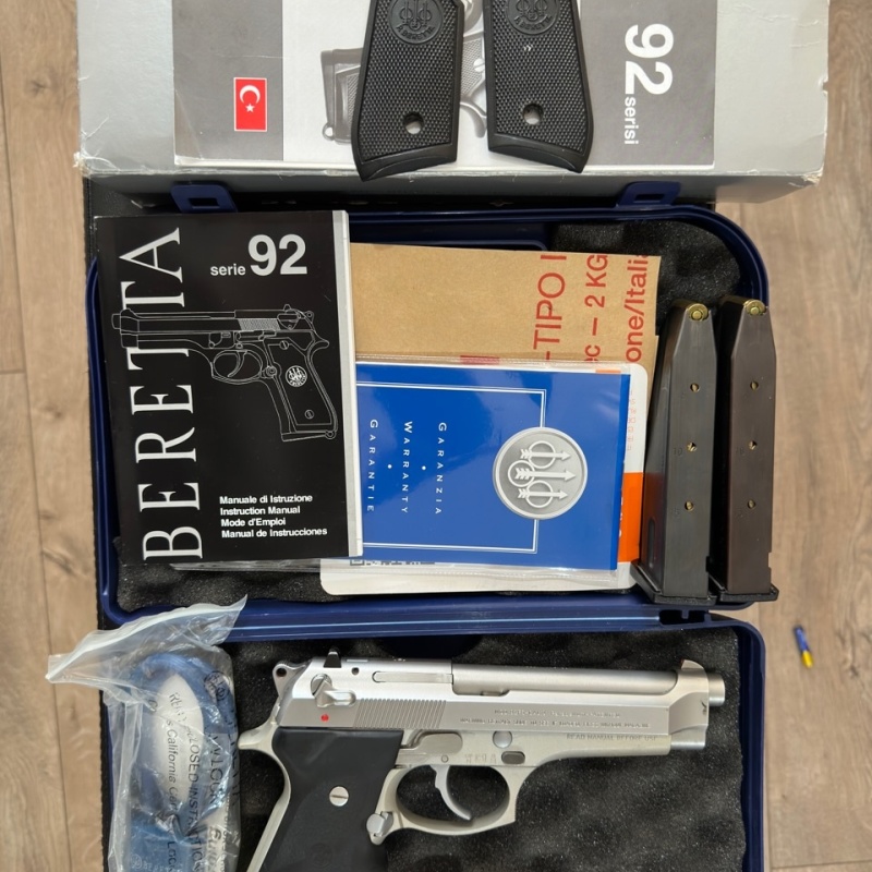 İlk Sahibinden Beretta Fs 92 İnox Mke Çıkışlı