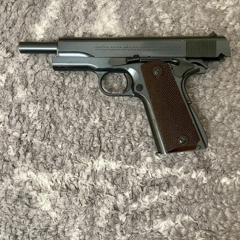 Colt 1911 Süper 38 Auto Nadir bulunan tertemiz tabanca