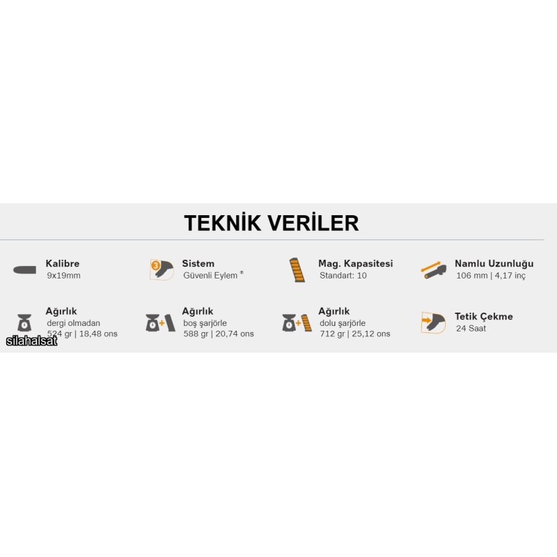 Sıfır Glock G48 - 100.Yıl Özel Seri - Sürgüsü Çekilmemiş